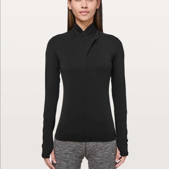 Lululemon Twist Mock Neck Long Sleeve size 8 - Picture 1 of 5